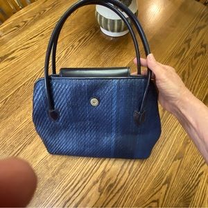 Navy Fossil purse